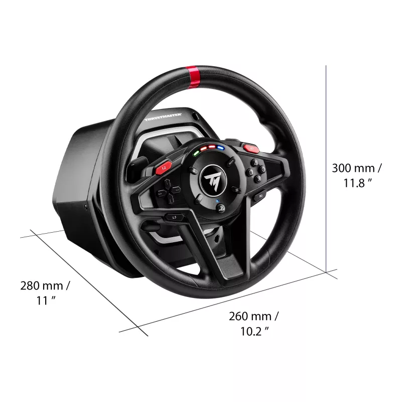 Thrustmaster T128 čierny USB volant + pedále analógový PC, PlayStation 4, PlayStation 5