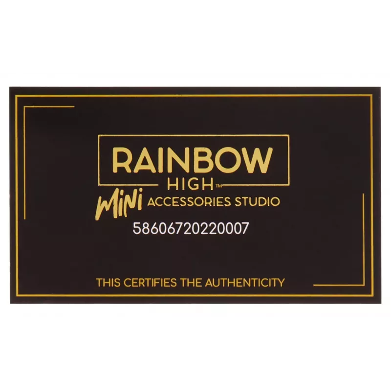 Rainbow High Accessories Studio Series 1, H Assortment v PDQ taška pre bábiky