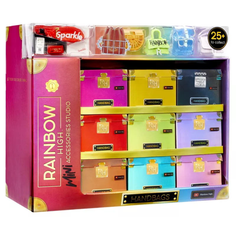 Rainbow High Accessories Studio Series 1, H Assortment v PDQ taška pre bábiky