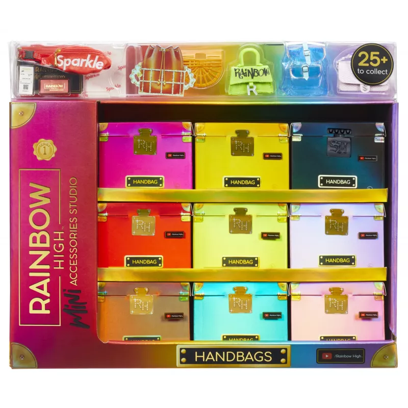 Rainbow High Accessories Studio Series 1, H Assortment v PDQ taška pre bábiky