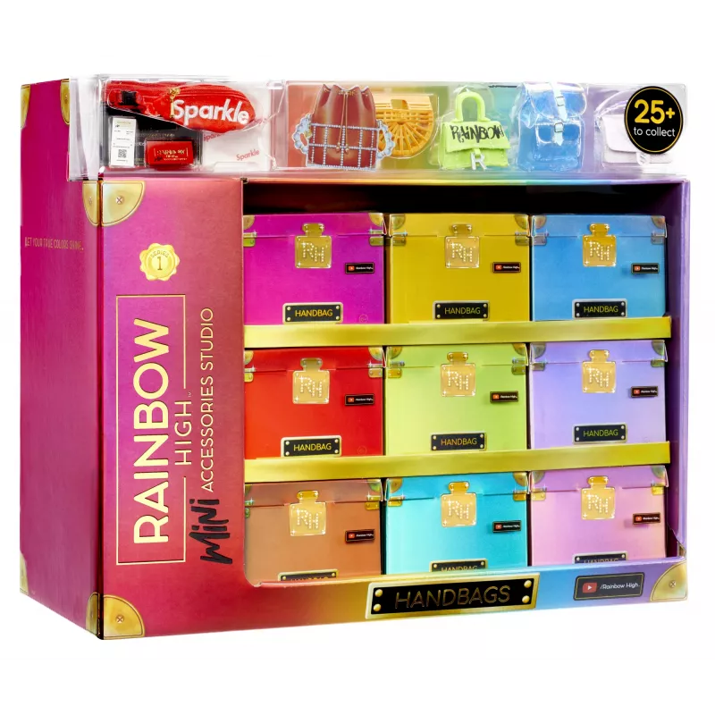 Rainbow High Accessories Studio Series 1, H Assortment v PDQ taška pre bábiky