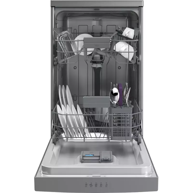 Slimline umývačka riadu Beko BDFS15020X, 10 súprav riadu, 45 cm, 47 dB, 5 programov, invertorový motor