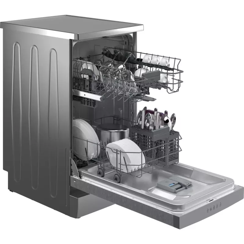 Slimline umývačka riadu Beko BDFS15020X, 10 súprav riadu, 45 cm, 47 dB, 5 programov, invertorový motor