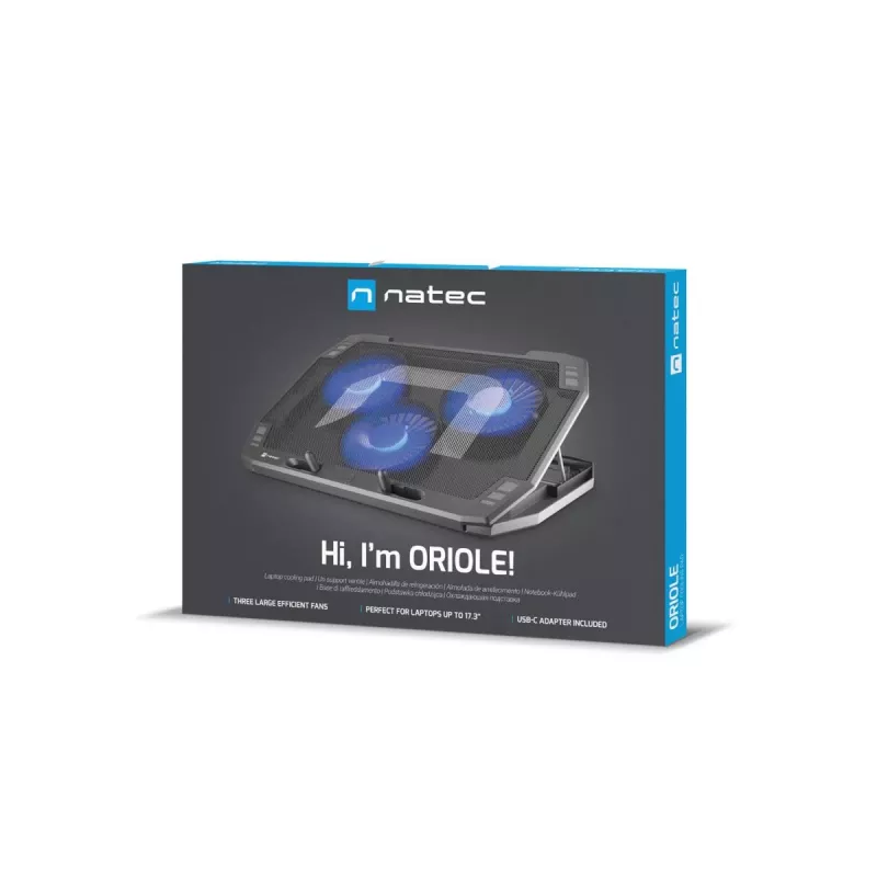 NATEC chladiaci podložka pod notebook Natec Oriole 1