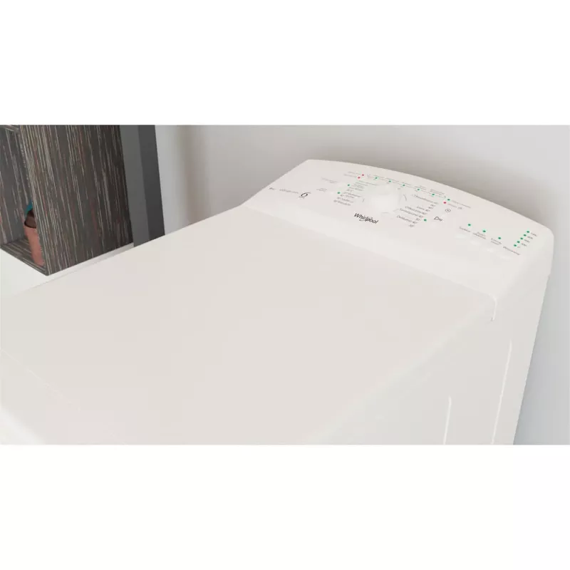 Whirlpool TDLR 6040L PL/N voľne stojaca práčka s horným plnením, 6 kg, 1000 ot./min, biela