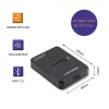 SSD puzdro QOLTEC 50313 čierne — M.2 (22×80 / 22×110) PCIe & SATA, USB Type-C (USB 2.0 / 3.2 Gen2)