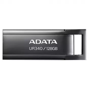 USB flash disk ADATA UR340 128 GB USB Type-A 3.2 Gen 2, kovové puzdro, čierny