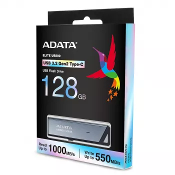 ADATA UE800 USB flash disk 128 GB USB Type-C 3.2 Gen 2 (3.1 Gen 2) strieborný