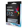 ADATA UE800 USB flash disk 512 GB USB Type-C 3.2 Gen 2 (3.1 Gen 2) strieborný