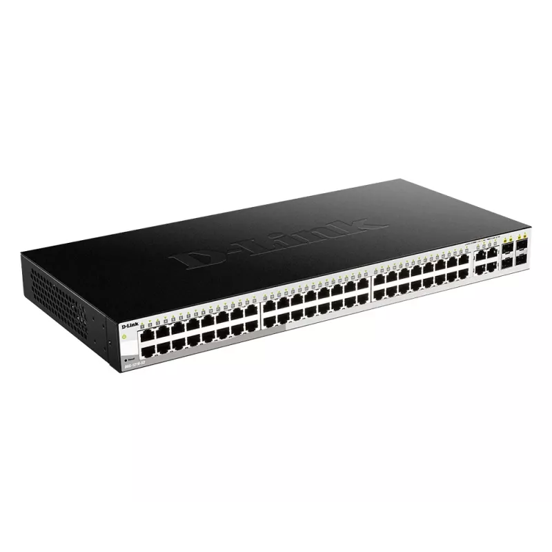 Managed L2 Gigabit Ethernet switch D-Link DGS-1210-52, 48 portov, 1U
