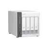 QNAP TS-433 NAS Tower ARM Cortex-A55 4 GB 0 TB QNAP QTS biely