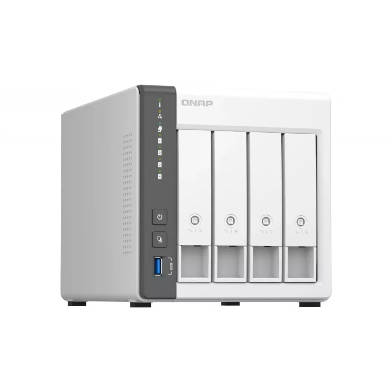 QNAP TS-433 NAS Tower ARM Cortex-A55 4 GB 0 TB QNAP QTS biely