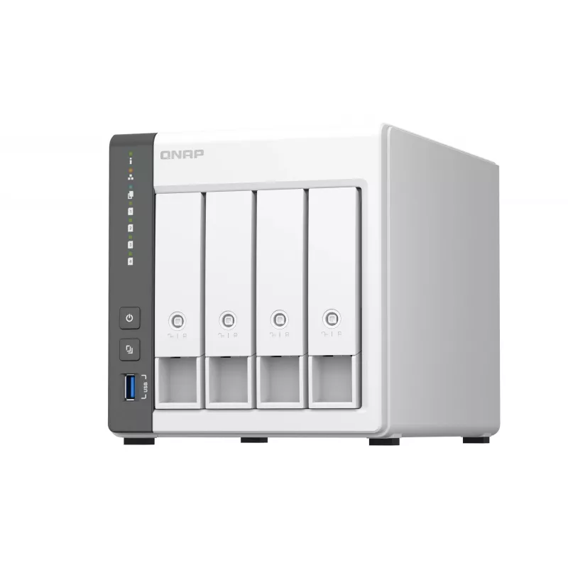 QNAP TS-433 NAS Tower ARM Cortex-A55 4 GB 0 TB QNAP QTS biely