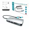 i-tec USB 3.0 USB-C/Thunderbolt 3x Display Metal Nano Dock s LAN + Power Delivery 100 W