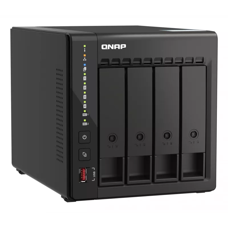 QNAP TS-453E NAS Tower Intel® Celeron® J6412 8 GB 0 TB QNAP QTS čierny
