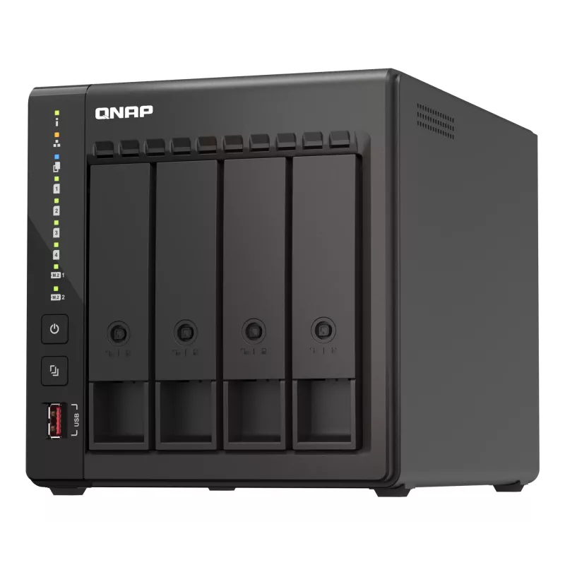 QNAP TS-453E NAS Tower Intel® Celeron® J6412 8 GB 0 TB QNAP QTS čierny