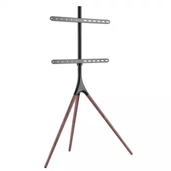 Podlahový TV stojan TECHLY ICA-TR18SAM pre 45 palcov–65 palcov (114,3–165,1 cm), VESA 200x200–600x400, nosnosť 32 kg, orech