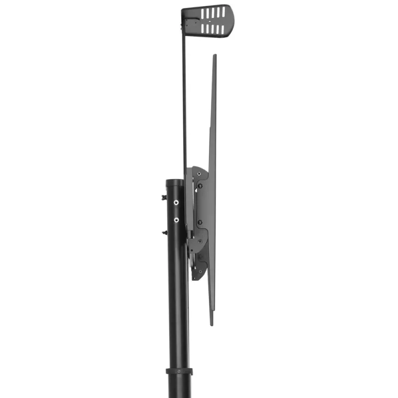 Techly oceľový trolley podlahový stojan s výškovo nastaviteľnou podperou pre TV od 60'' do 100''