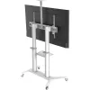 Techly ICA-TR49W multimediálny vozík/stojan biely pre plochý displej