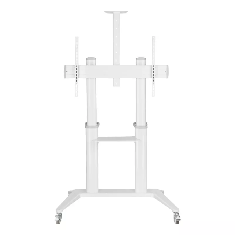 Techly ICA-TR49W multimediálny vozík/stojan biely pre plochý displej