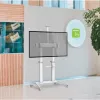 Techly ICA-TR49W multimediálny vozík/stojan biely pre plochý displej