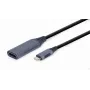Videokábel adaptér GEMBIRD USB Type-C na HDMI A-USB3C-HDMI-01, 0,15 m, sivý