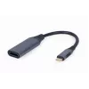 Videokábel adaptér GEMBIRD USB Type-C na HDMI A-USB3C-HDMI-01, 0,15 m, sivý