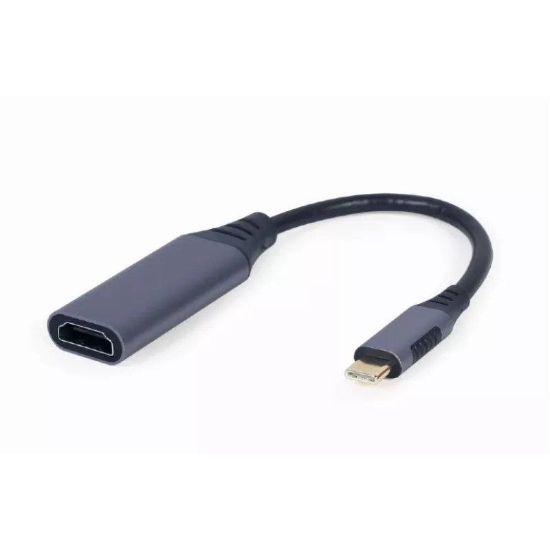 Videokábel adaptér GEMBIRD USB Type-C na HDMI A-USB3C-HDMI-01, 0,15 m, sivý