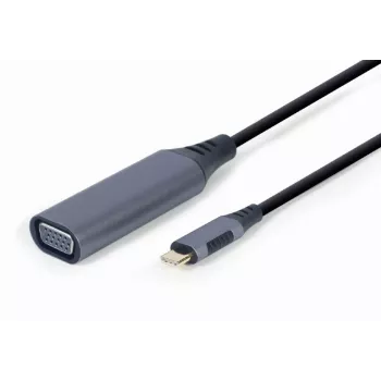 GEMBIRD USB Type-C na VGA zobrazovací adaptér, 15 cm, Space Gray
