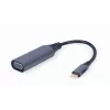 GEMBIRD USB Type-C na VGA zobrazovací adaptér, 15 cm, Space Gray