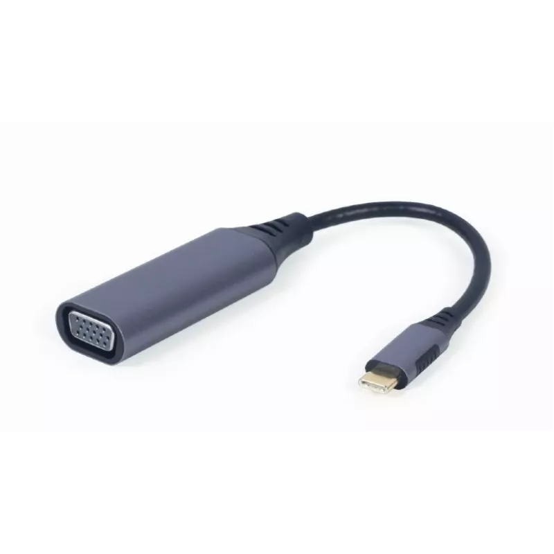 GEMBIRD USB Type-C na VGA zobrazovací adaptér, 15 cm, Space Gray