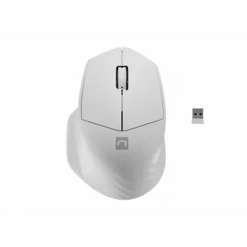 Bezdrôtová Bluetooth optická myš NATEC Siskin 2 — 1600 DPI, Bluetooth 5.0, pravá ruka, biela