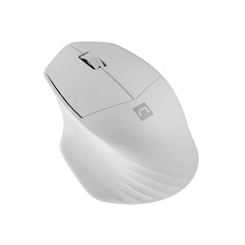 Bezdrôtová Bluetooth optická myš NATEC Siskin 2 — 1600 DPI, Bluetooth 5.0, pravá ruka, biela