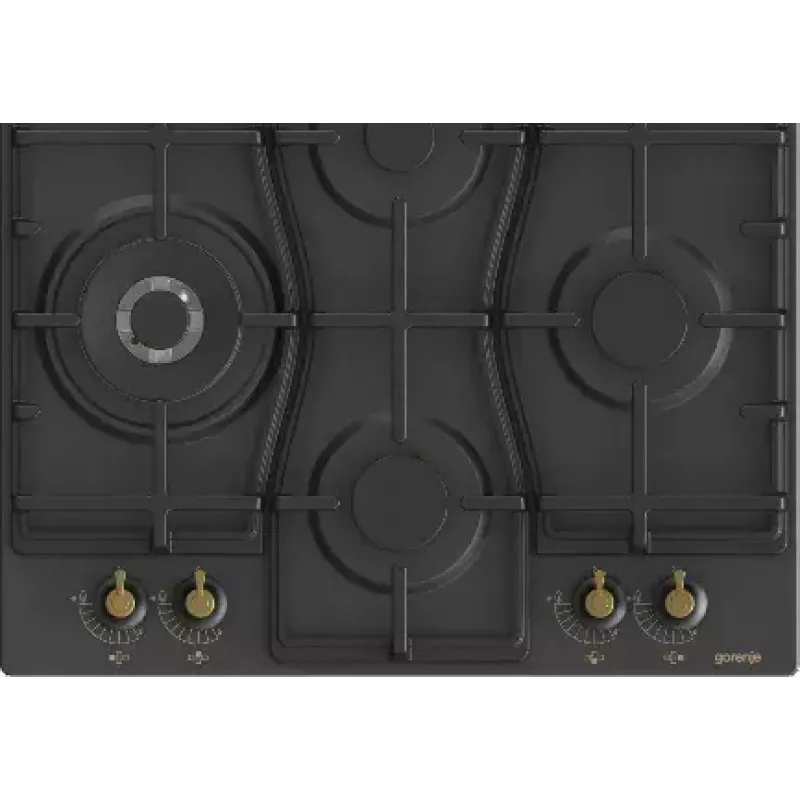 Gorenje GW6D42CLB varná doska čierna vstavaná 60 cm plyn 4 zóny