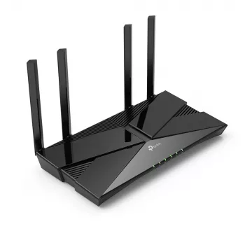TP-Link AX1800 Dual-Band Wi-Fi 6 router, Wi-Fi 6 (802.11ax), dvojpásmový (2,4 GHz / 5 GHz), Ethernet LAN, čierny, stolný router