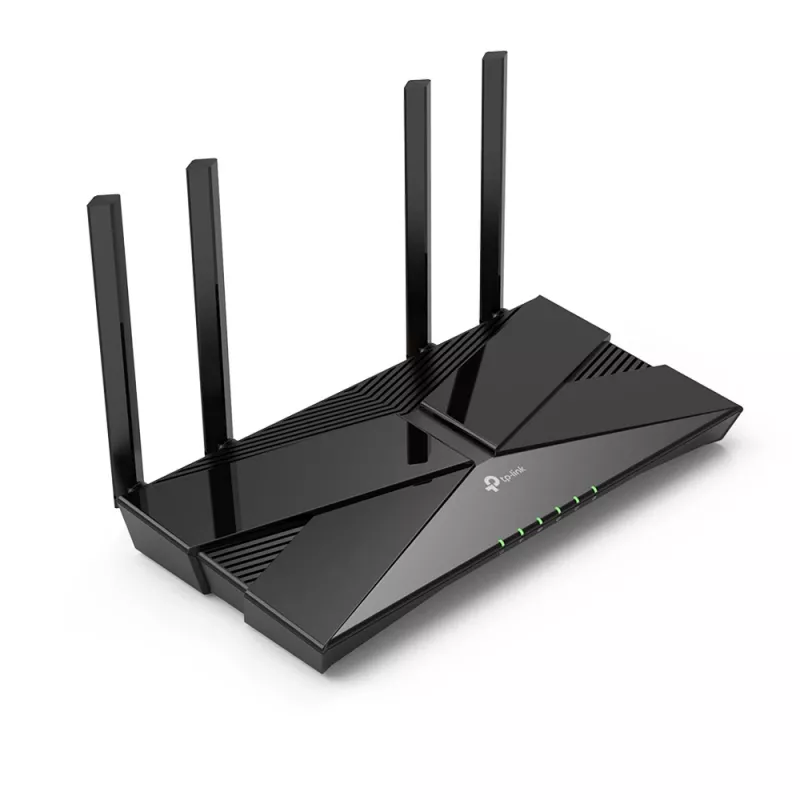 TP-Link AX1800 Dual-Band Wi-Fi 6 router, Wi-Fi 6 (802.11ax), dvojpásmový (2,4 GHz / 5 GHz), Ethernet LAN, čierny, stolný router