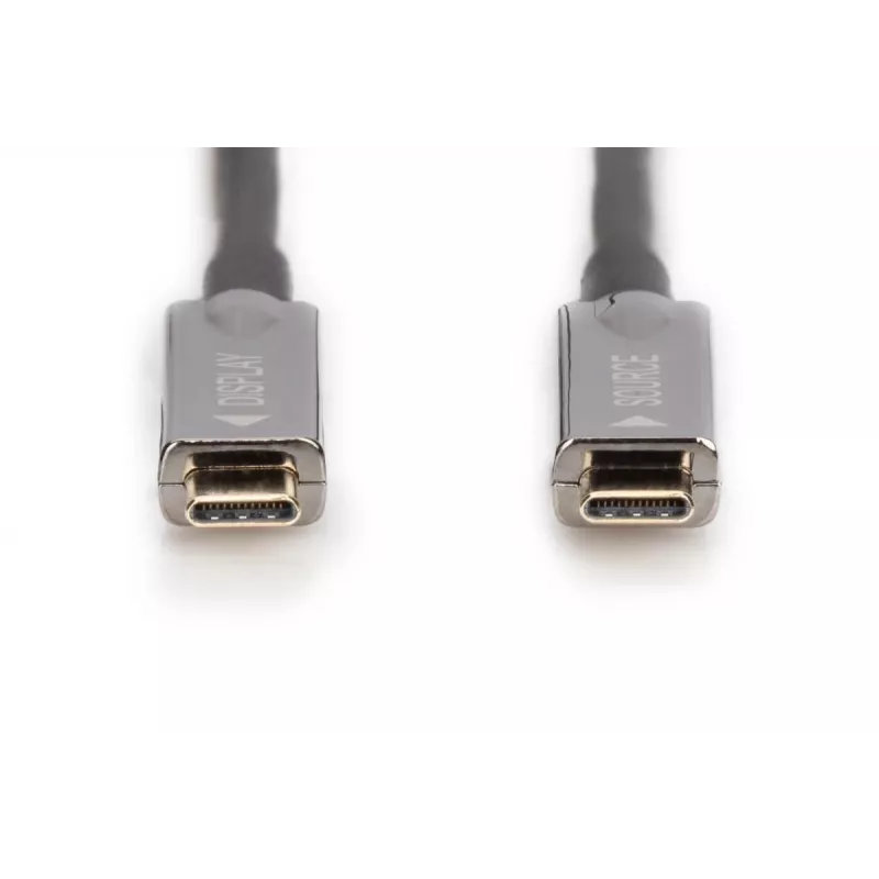 DIGITUS USB Type-C - USB Type-C AOC hybridný sklenený kábel 4K@60Hz USB 3.1 SPEC 15m