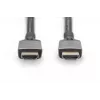 DIGITUS 8K PREMIUM HDMI 2.1 prepojovací kábel pozlátený, podpora 8K/60Hz 1m