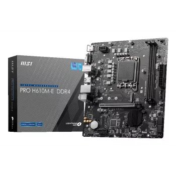 MSI PRO H610M-E DDR4 základná doska, LGA1700, micro ATX, Intel H610, 2x DDR4 DIMM, max. 64GB, M.2, 4x SATA III, HDMI, USB 3.2 Gen 1, Gigabit LAN