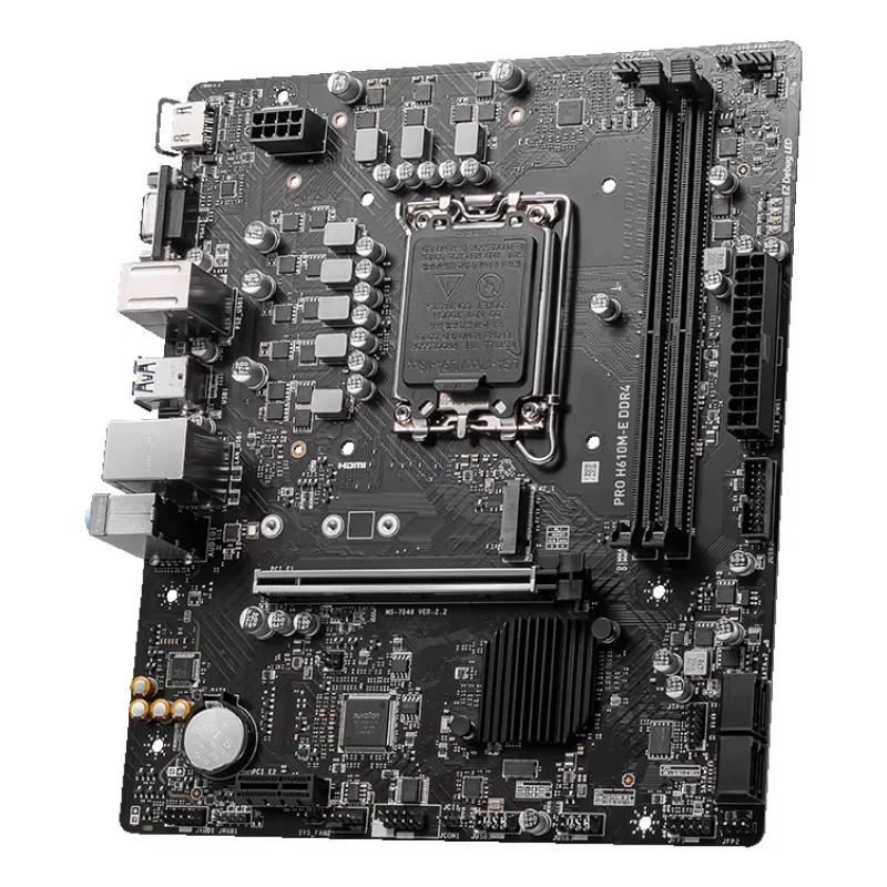 MSI PRO H610M-E DDR4 základná doska, LGA1700, micro ATX, Intel H610, 2x DDR4 DIMM, max. 64GB, M.2, 4x SATA III, HDMI, USB 3.2 Gen 1, Gigabit LAN