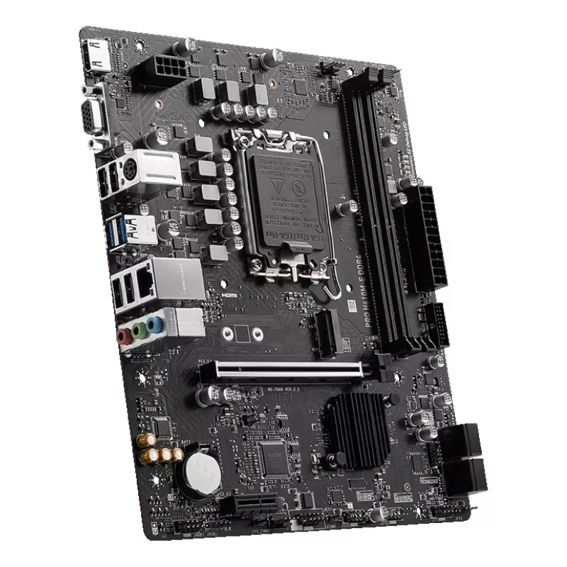 MSI PRO H610M-E DDR4 základná doska, LGA1700, micro ATX, Intel H610, 2x DDR4 DIMM, max. 64GB, M.2, 4x SATA III, HDMI, USB 3.2 Gen 1, Gigabit LAN