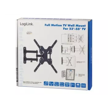 LogiLink BP0016 nástenný držiak TV, 23-55 palcov, sklopný/otočný, max. 30 kg