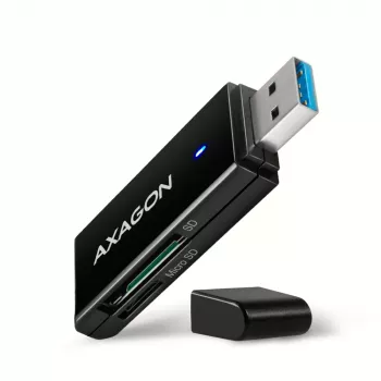 Čítačka kariet Axagon CRE-S2N USB 3.2 Gen 1 Type-A čierna