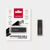 Čítačka kariet Axagon CRE-S2N USB 3.2 Gen 1 Type-A čierna