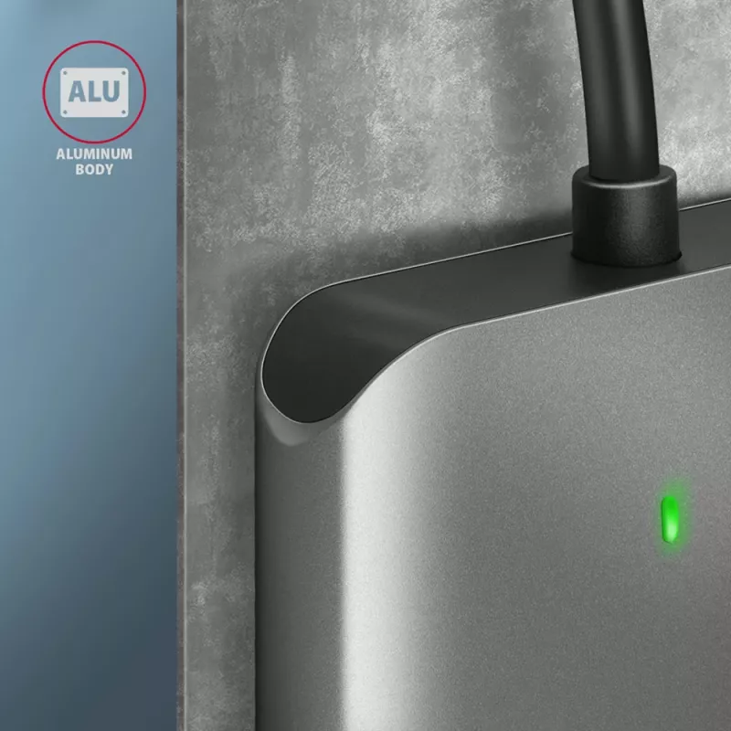 Axagon CRE-S3 externá USB-A 3.2 Gen 1 3-slotová & LUN SD/microSD/CF čítačka kariet USB 3.2 Gen 1 (3.1 Gen 1) Type-A sivá