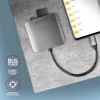 Axagon CRE-S3C hliníková vysokorýchlostná USB-C 3.2 Gen 1 čítačka pamäťových kariet, 3 sloty, UHS-II