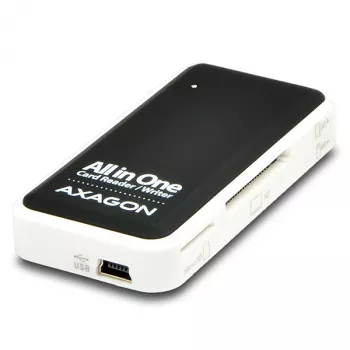 Axagon CRE-X1 externá 5-slotová čítačka kariet, CF, CF Type II, MMC, MMC Mobile, MMCmicro, MS Duo, MS PRO, Memory Stick (MS), MicroDrive, MicroSD...,