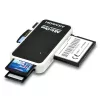 Axagon CRE-X1 externá 5-slotová čítačka kariet, CF, CF Type II, MMC, MMC Mobile, MMCmicro, MS Duo, MS PRO, Memory Stick (MS), MicroDrive, MicroSD...,