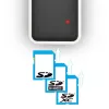 Axagon CRE-X1 externá 5-slotová čítačka kariet, CF, CF Type II, MMC, MMC Mobile, MMCmicro, MS Duo, MS PRO, Memory Stick (MS), MicroDrive, MicroSD...,
