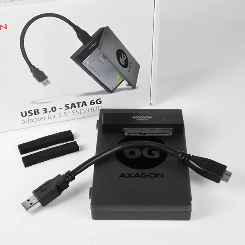 Axagon ADSA-1S6 USB 3.0 - 2,5 palcový HDD SATA